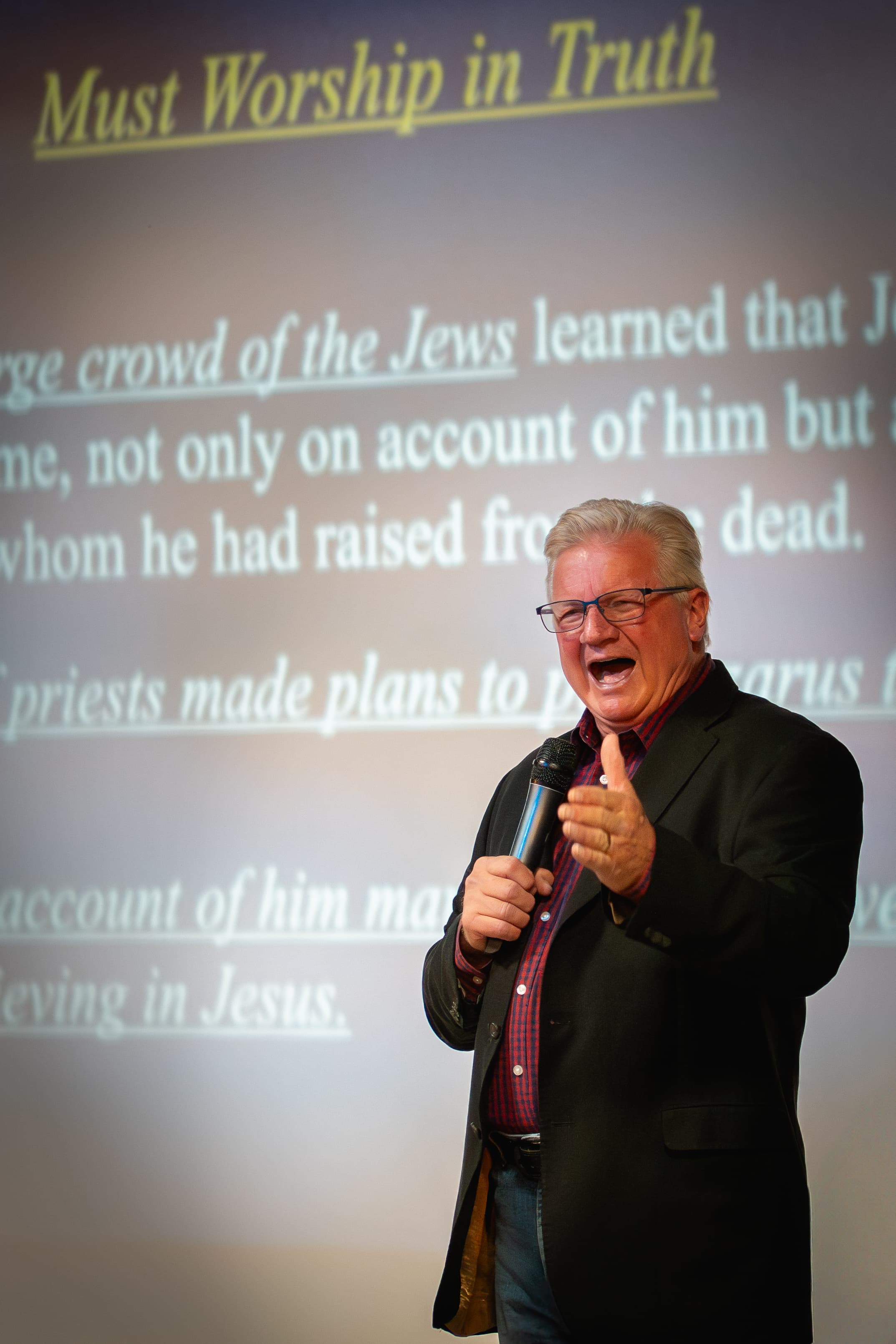 Pastor Brian preaching